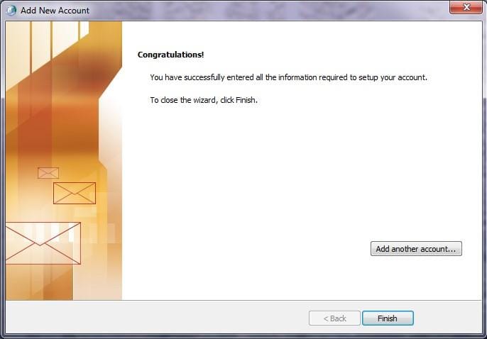 account set up complete