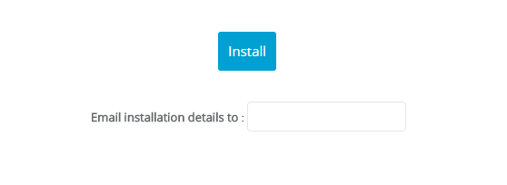 email installation details